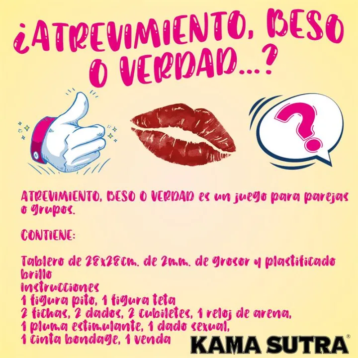 Juego de Atrevimiento, Beso y Verdad de Diverty Sex