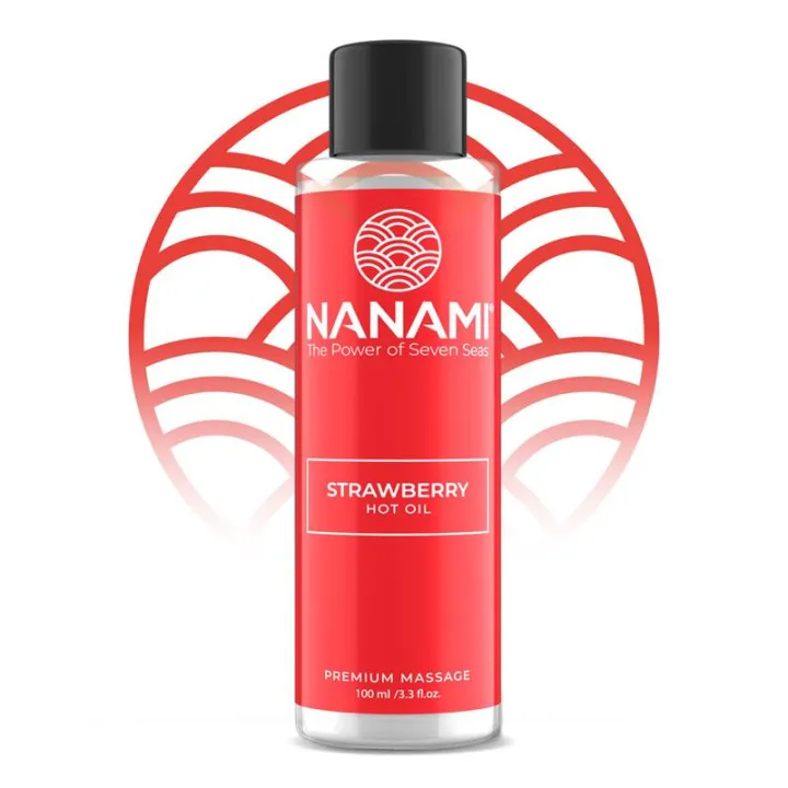 Aceite de Masaje Efecto Calor Hot Oil Aroma Fresa 100ml de Nanami