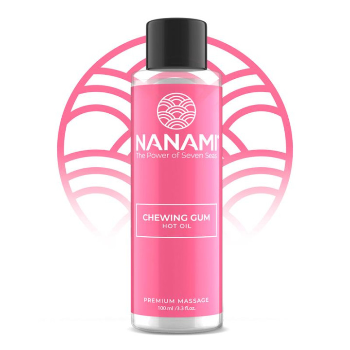 Nanami Aceite de Masaje Efecto Calor Hot Oil Aroma Chicle 100ml | VibraZon