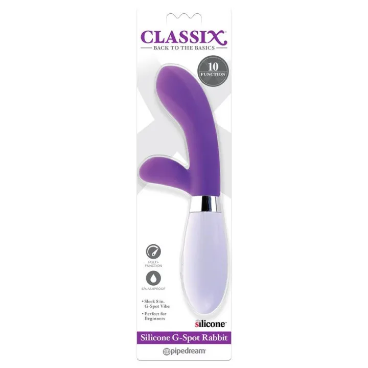 Vibrador G-Spot Rabbit Purpura de Classix