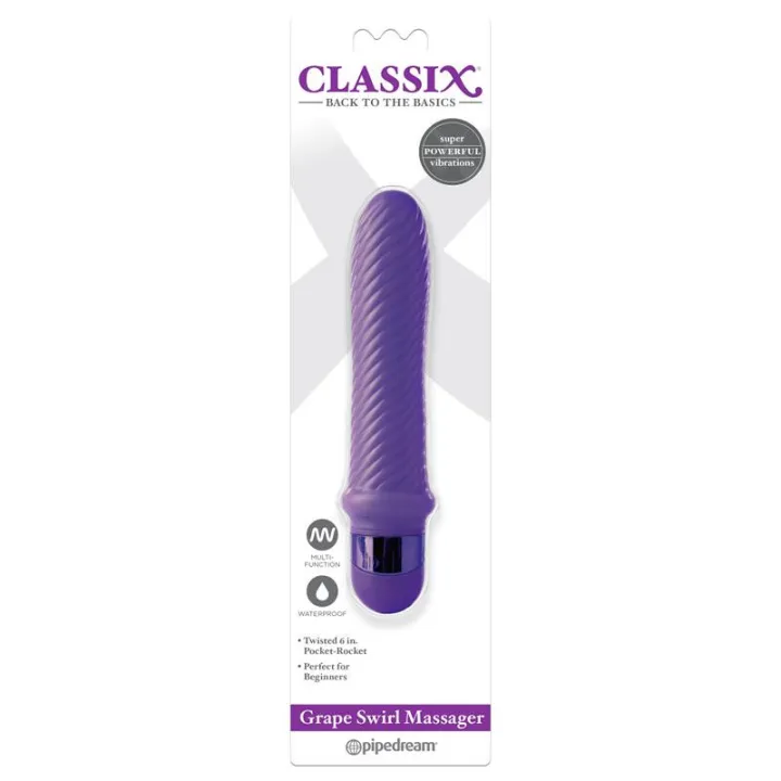 Vibrador Grape Swirl de Classix