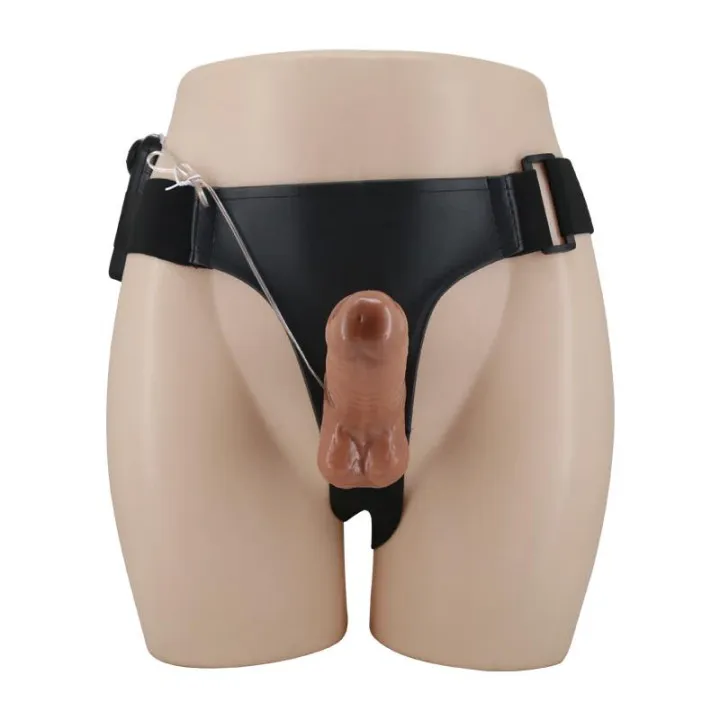 Arnés con Dildo Retractil con Vibración de Baile