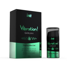Gel Vibrador Efecto Calor Ganjah 15ml de Intt | VibraZon