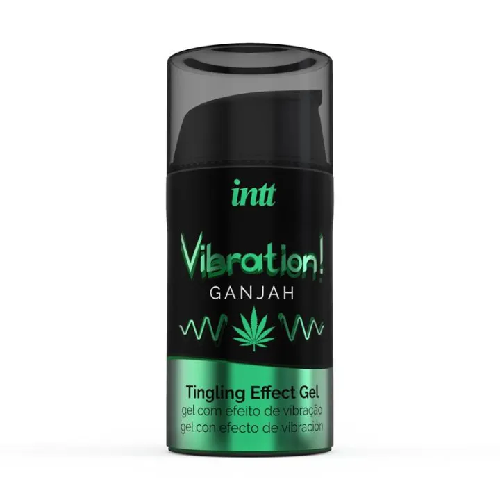 Gel Vibrador Efecto Calor Ganjah 15ml de Intt