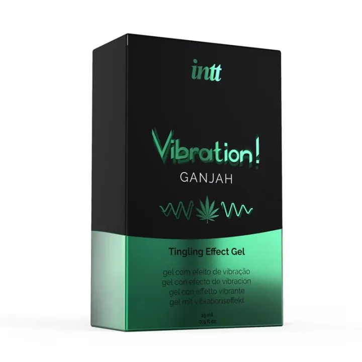 Gel Vibrador Efecto Calor Ganjah 15ml de Intt