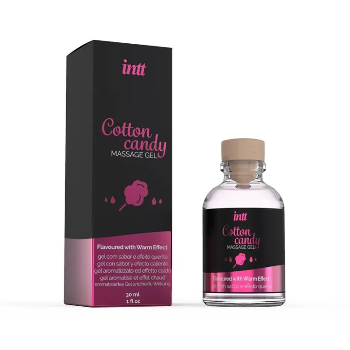 Gel de Masage Efecto Calor Algodón de Azucar 30 ml de Intt