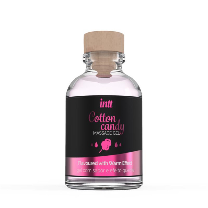 Gel de Masage Efecto Calor Algodón de Azucar 30 ml de Intt | VibraZon