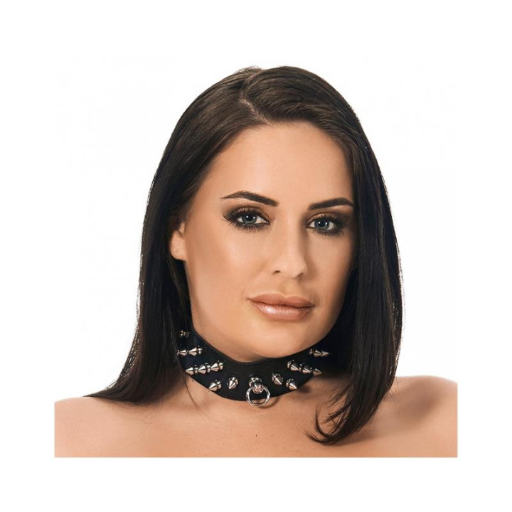 Collar Cuero con Pinchos de Bondage Play | VibraZon