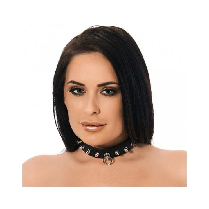 Collar Cuero con Pinchos de Bondage Play | VibraZon