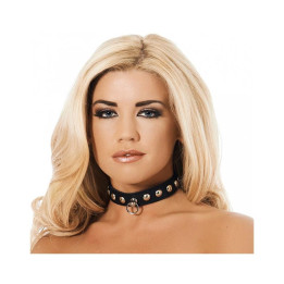 Collar Cuero Tachuelas de Bondage Play | VibraZon
