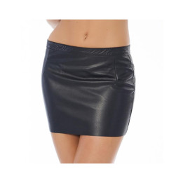 Mini Falda de Cuero con Cremallera de Bondage Play | VibraZon