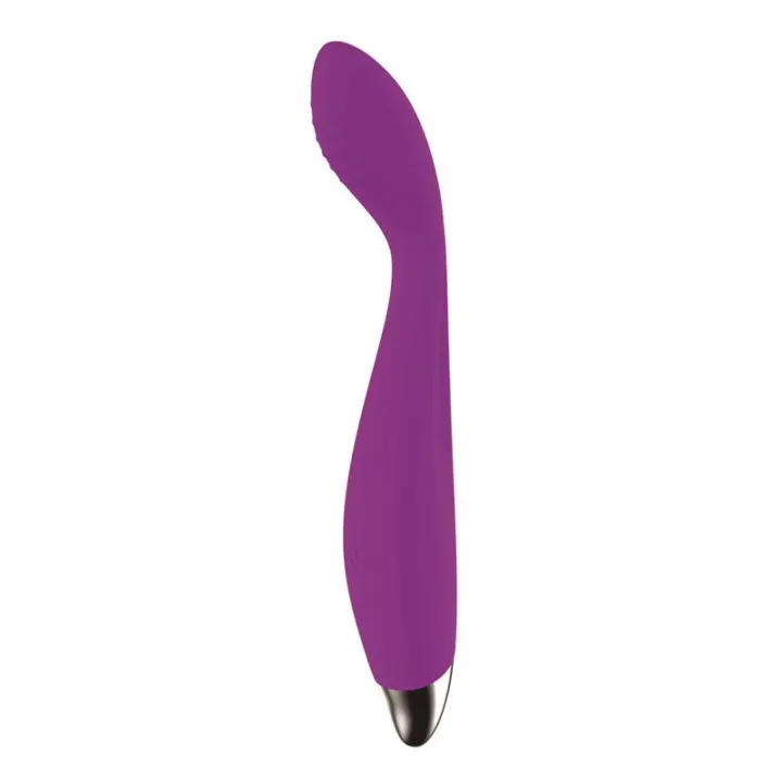 No. Ten Vibrador Hiper-Flexible Punto-G USB Magnético Silicona de Action