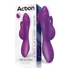 No. Eleven Vibrador con Conejito, Punto G y Fución de Pulsación USB Margnético Silicona de Action | VibraZon
