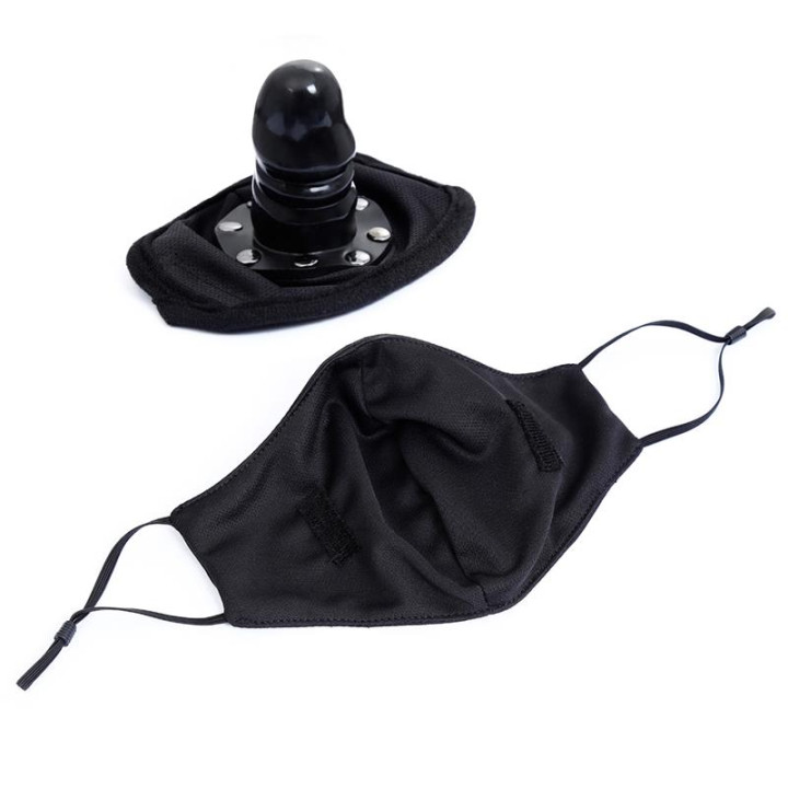 Mascarilla con Accesorio de Dildo Desmontable de Latetobed Bdsm Line | VibraZon