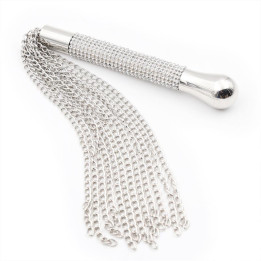 Flogger de Cadenas con Mango con Brillantes de Latetobed Bdsm Line | VibraZon