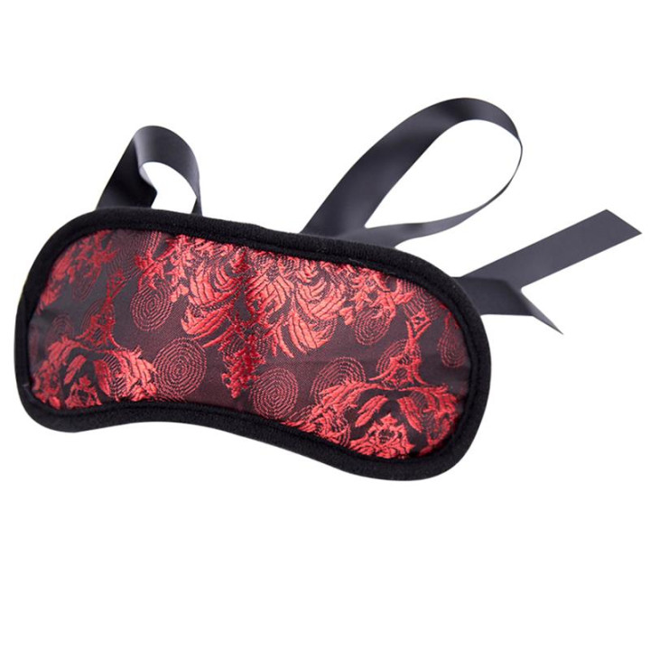 Antifaz Bicolor Negro y Rojo de Latetobed Bdsm Line | VibraZon