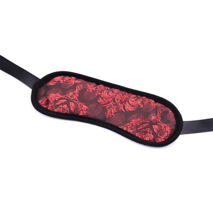 Antifaz Bicolor Negro y Rojo de Latetobed Bdsm Line | VibraZon