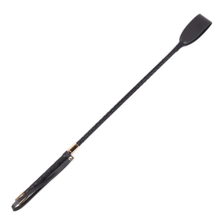 Fusta de Metal Negro y Dorado de Latetobed Bdsm Line