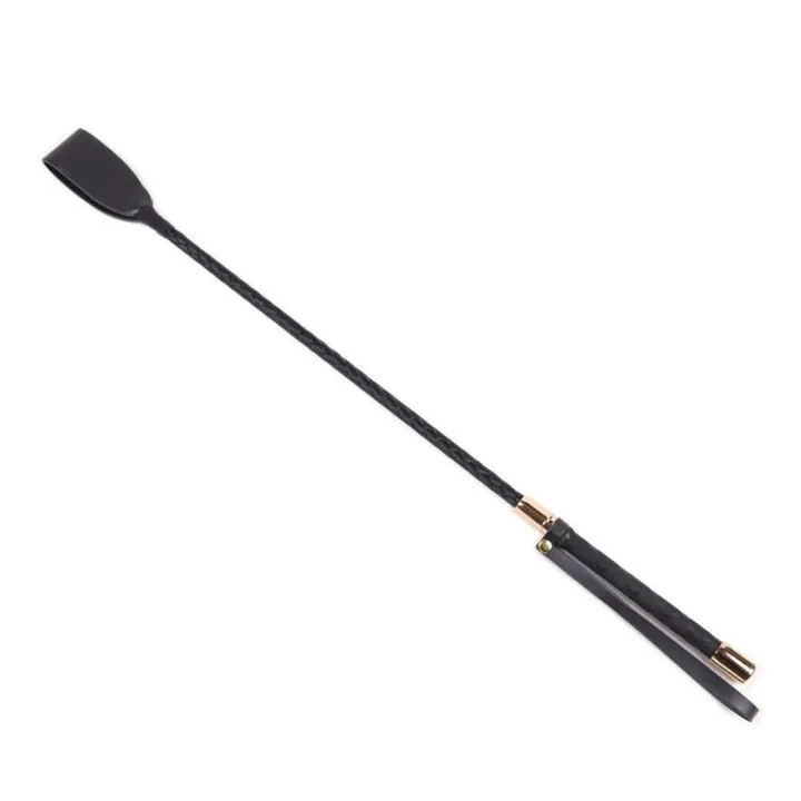 Fusta de Metal Negro y Dorado de Latetobed Bdsm Line
