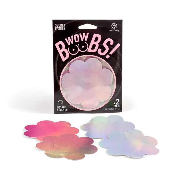Wow Boobs! Pezoneras Flores Holográficos de Secret Play