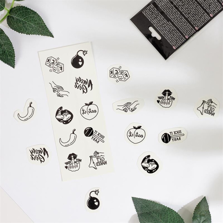 Set de 10 Tattoos Temporales Spicy Collection de Secret Play | VibraZon