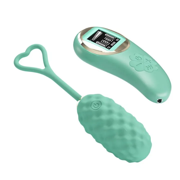 Vivian Huevo Vibrador con Control Remoto Pantalla Digital Verde de Prettylove