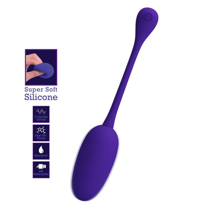 Knucker Huevo Vibrador Púrpura de Prettylove | VibraZon