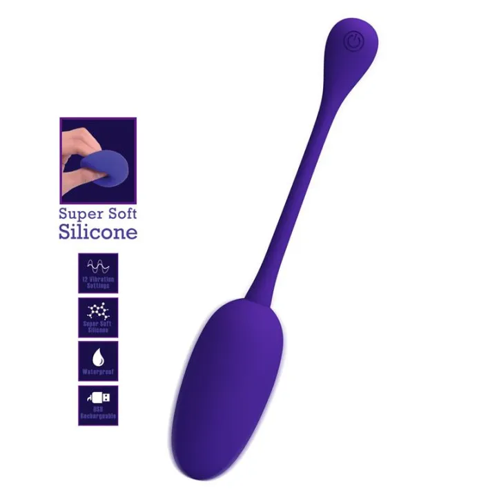 Knucker Huevo Vibrador Púrpura de Prettylove