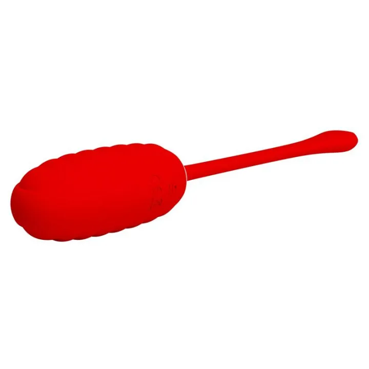 Kirk Huevo Vibrador Rojo de Prettylove
