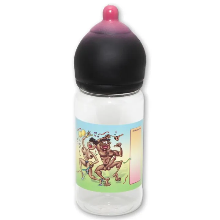 Biberon en Forma de Teta Mulato Pequeño 360 ml de Diverty Sex