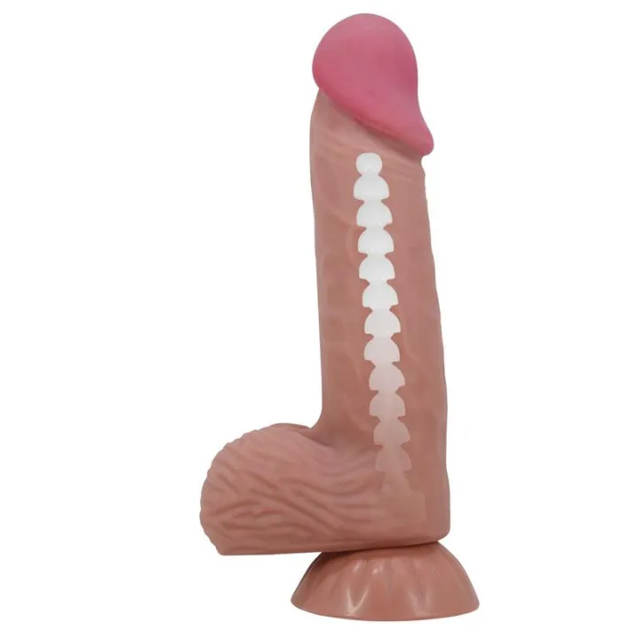 Dildo Realista Piel Deslizante Retractil 20.6 cm de Baile