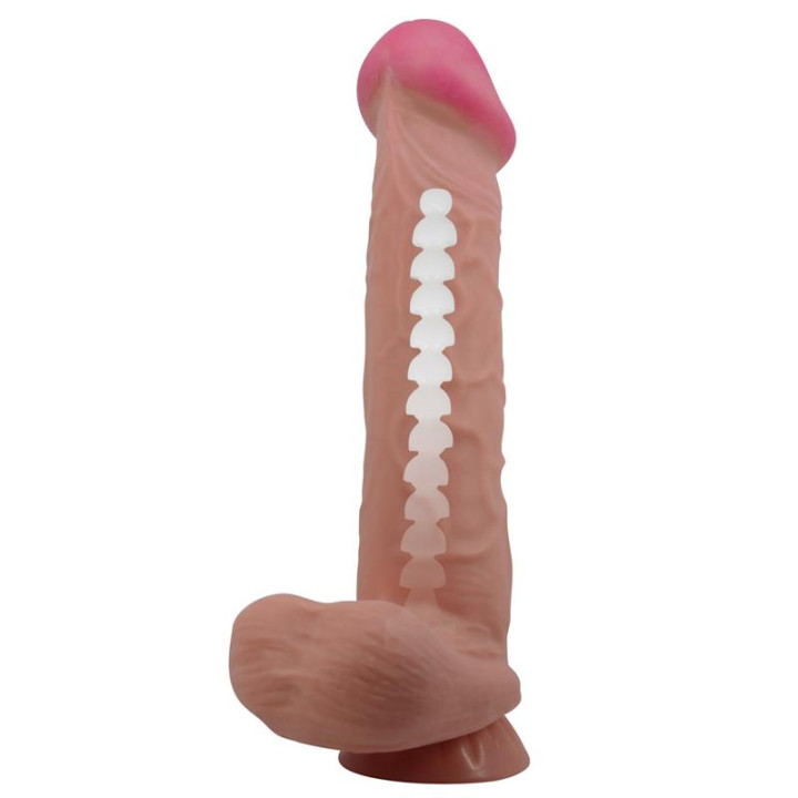 Dildo Realista Piel Deslizante Retractil 26 cm de Baile | VibraZon