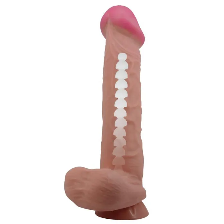 Dildo Realista Piel Deslizante Retractil 26 cm de Baile