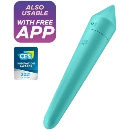 Ultra Power Bullet 8 Bala Vibradora con APP Turquoise de Satisfyer