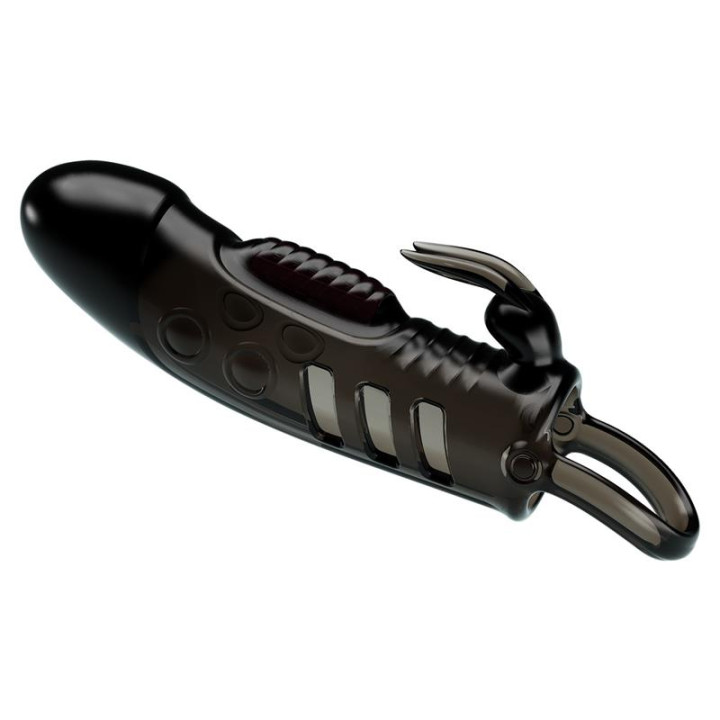 Funda para el Pene con Vibración Negro de Prettylove | VibraZon