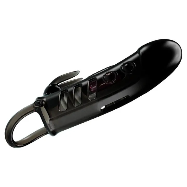 Funda para el Pene con Vibración Negro de Prettylove