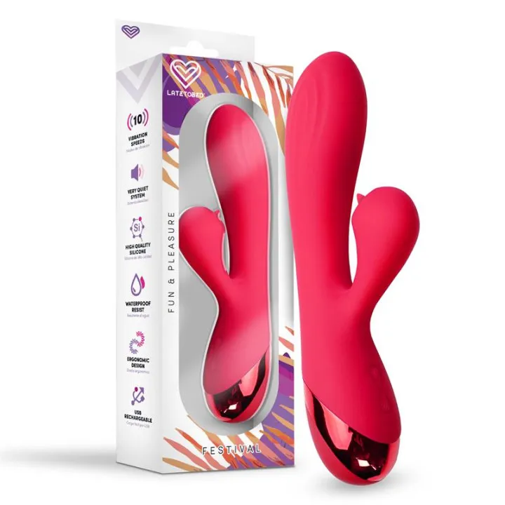 Turna Vibrador USB Rojo de Festival