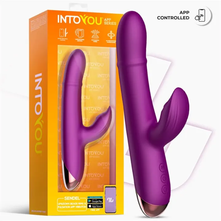 Sendel Vibrador con Anillo de Bolas Internas Up and Down y Pulsación con APP de Intoyou App Series