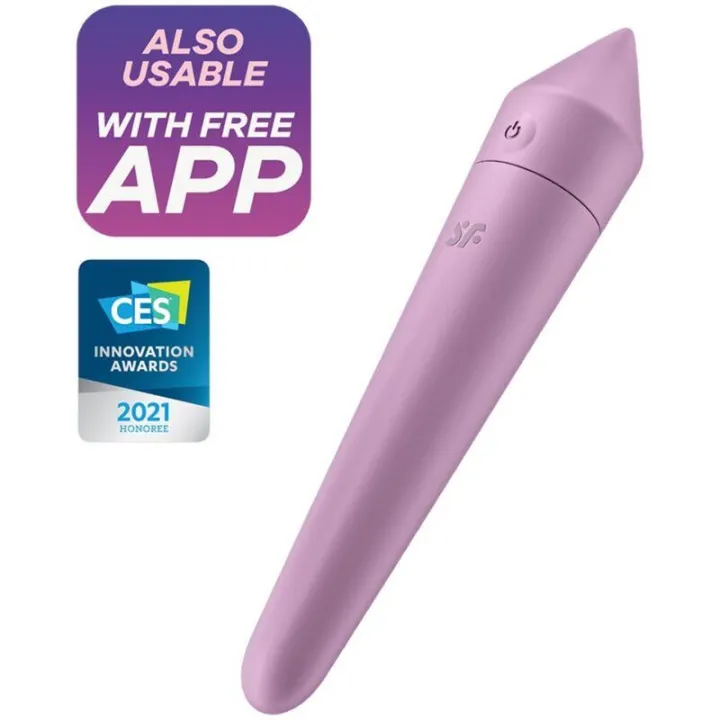 Ultra Power Bullet 8 Bala Vibradora con APP Lilac de Satisfyer