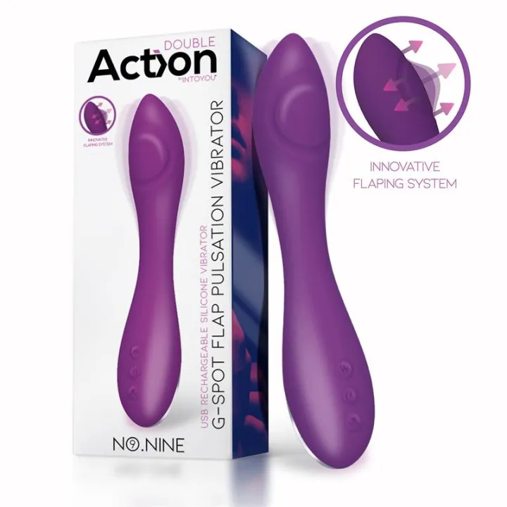 No. Nine Vibrador Punto G Función de Pulsación USB Magnético Silicona de Action