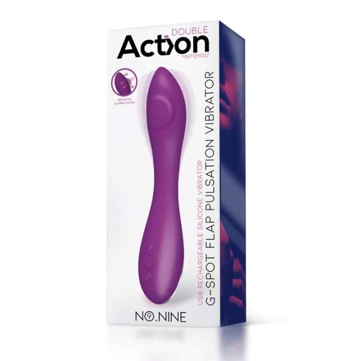 No. Nine Vibrador Punto G Función de Pulsación USB Magnético Silicona de Action