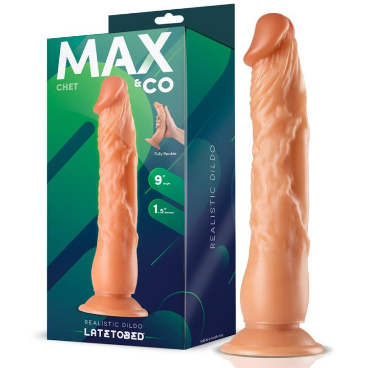 Chet Dildo Realista Natural 9 - 23 cm de Max & Co | VibraZon