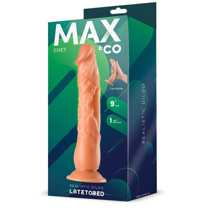 Chet Dildo Realista Natural 9 - 23 cm de Max & Co | VibraZon