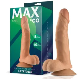 Saul Dildo Realista con Testículos Natural 8,25 - 21 cm de Max & Co