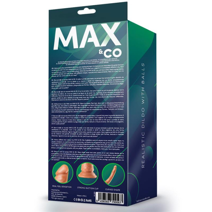 Cage Dildo Realista Natural 8,65 - 22 cm de Max & Co | VibraZon