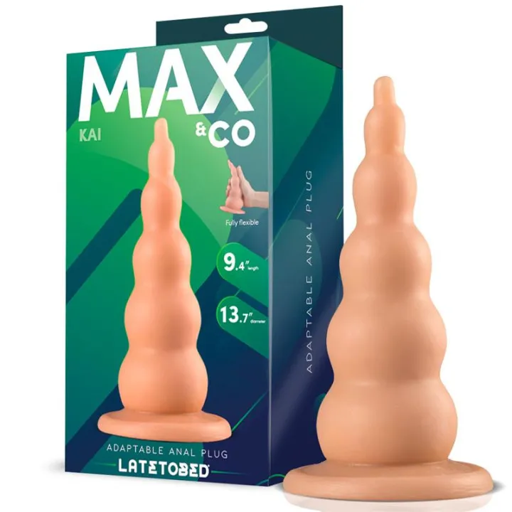 Kai Plug Anal Adaptable Natural 9,4 - 18,4 cm de Max & Co
