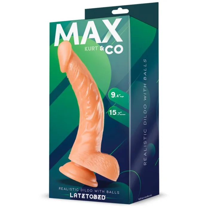 Kurt Dildo Realista con Testículos Natural 9,4 - 24 cm de Max & Co
