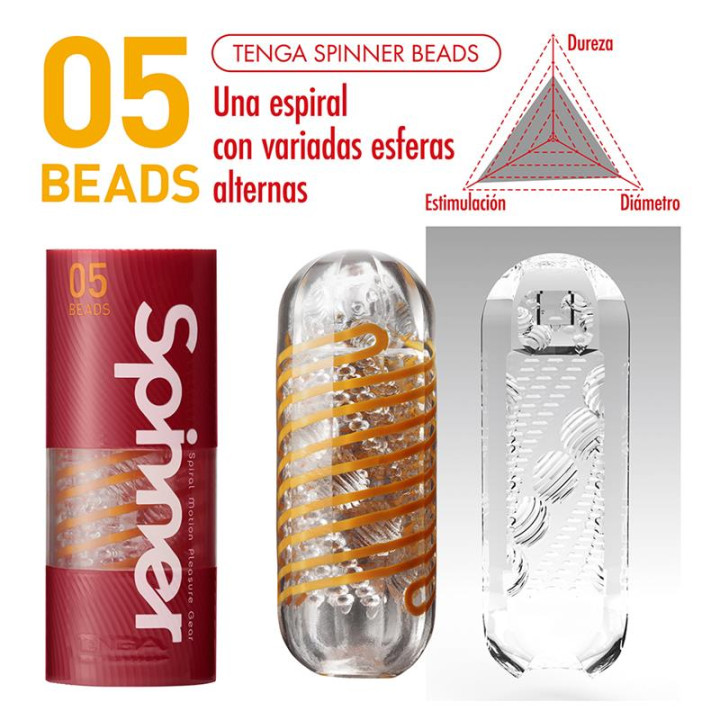 Masturbador Masculino Sprinner 05 Beads de Tenga | VibraZon
