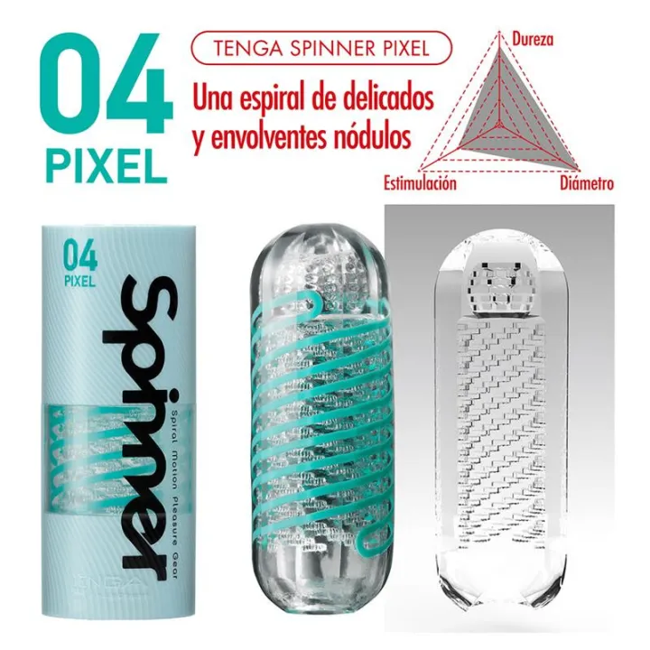 Masturbador Masculino Spinner 04 Pixel de Tenga