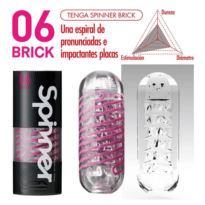 Masturbador Masculino Spinner 06 Brick de Tenga